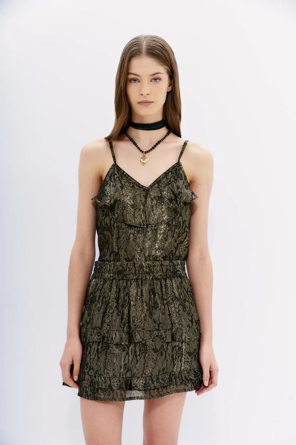 falda minina reptil