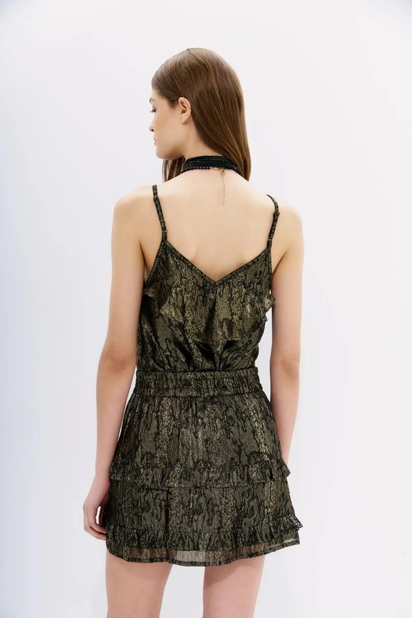 falda minina reptil