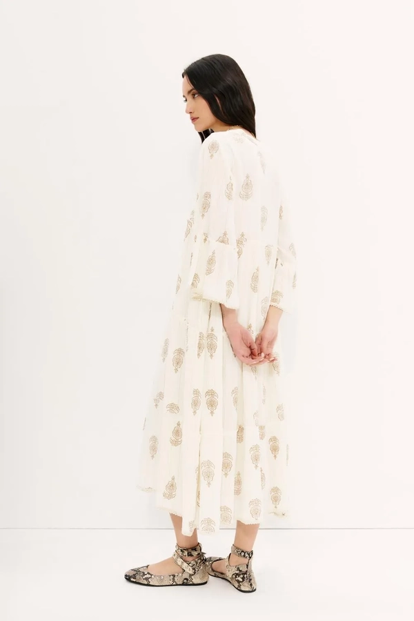vestido block paisley