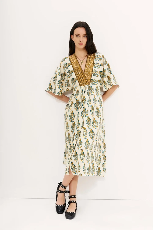 vestido jade lirio