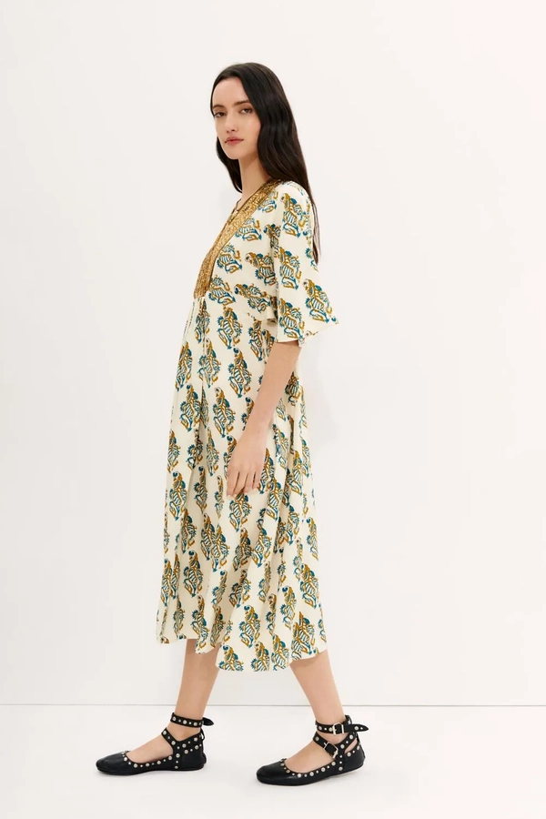 vestido jade lirio