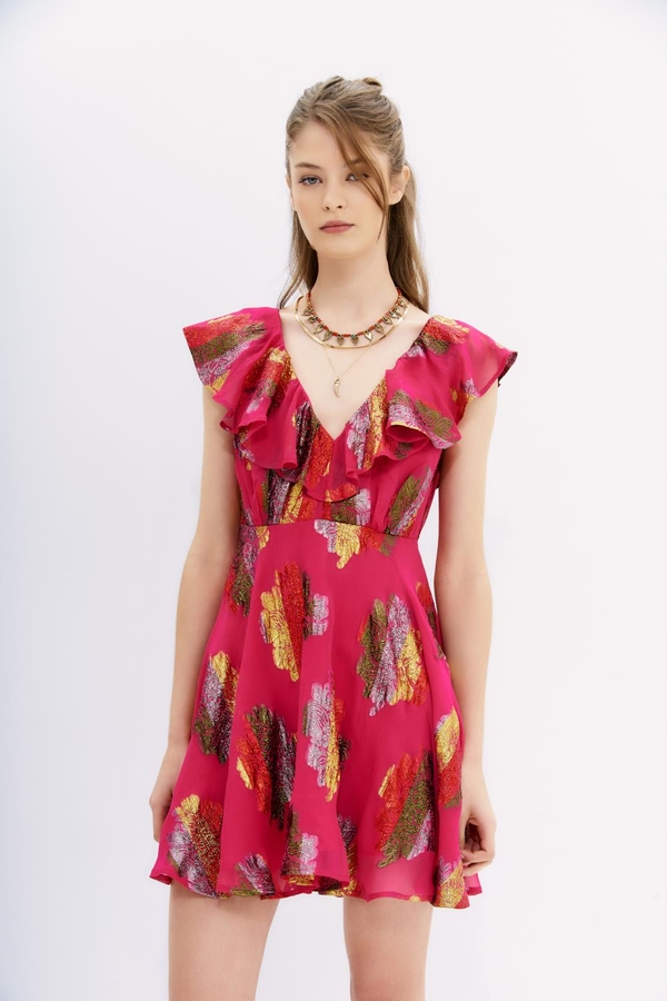 vestido gradient rainbow