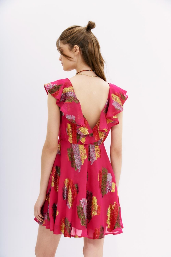 vestido gradient rainbow