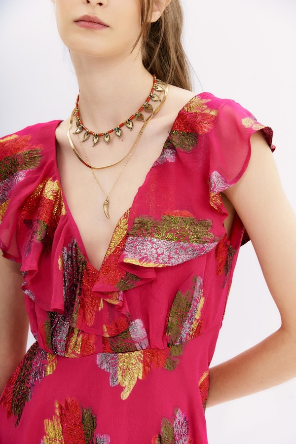 vestido gradient rainbow