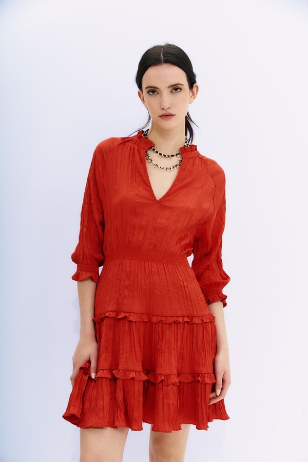 vestido josephine crinkle