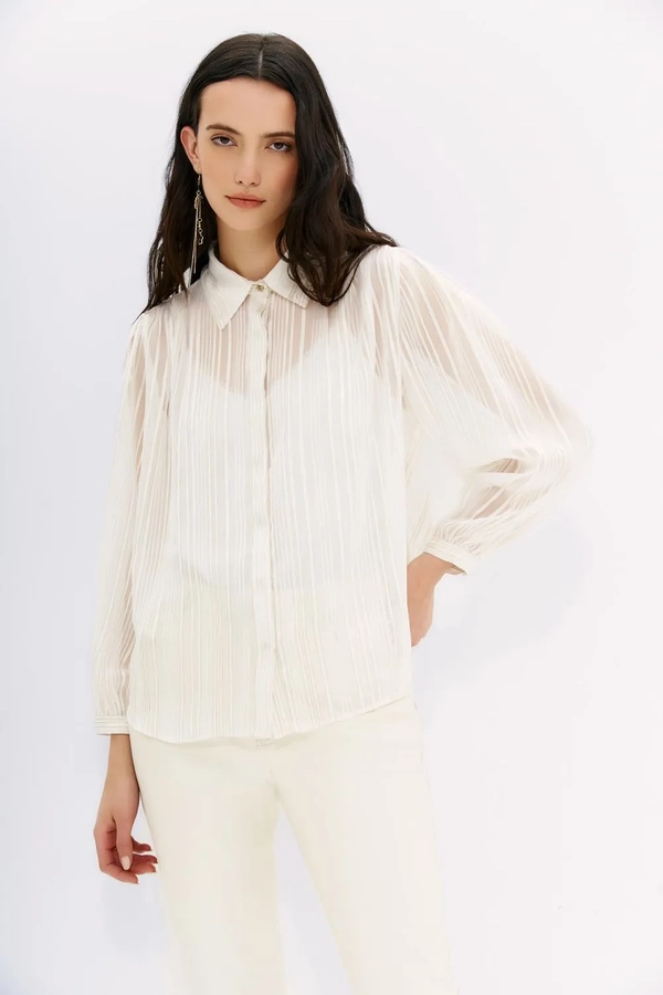 camisa lina lurex