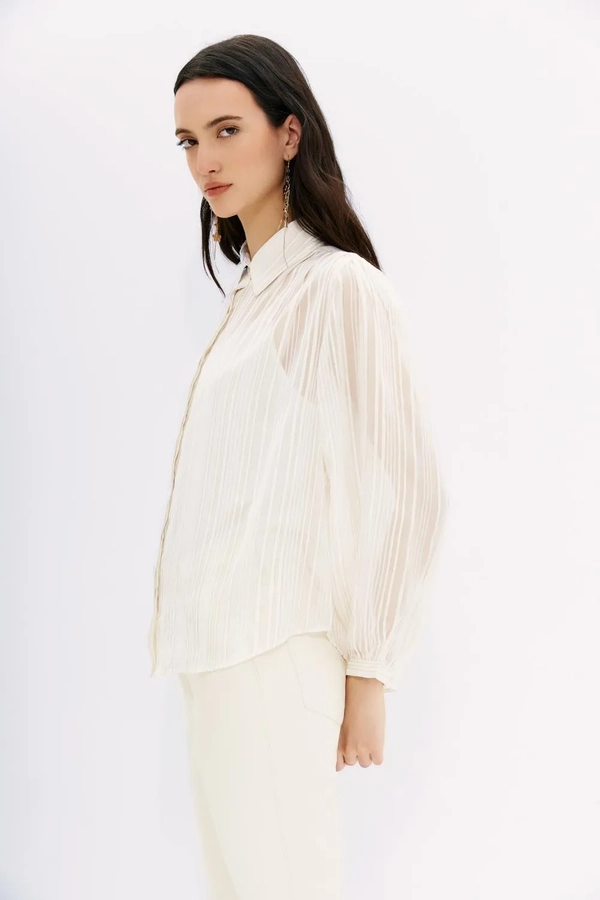 camisa lina lurex