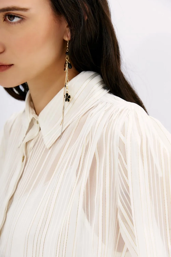 camisa lina lurex