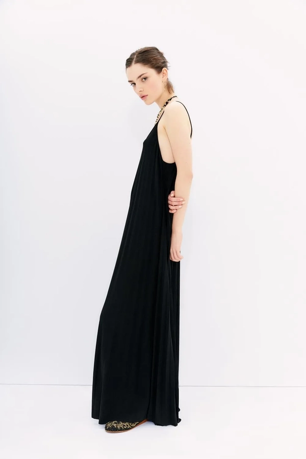 vestido metallic