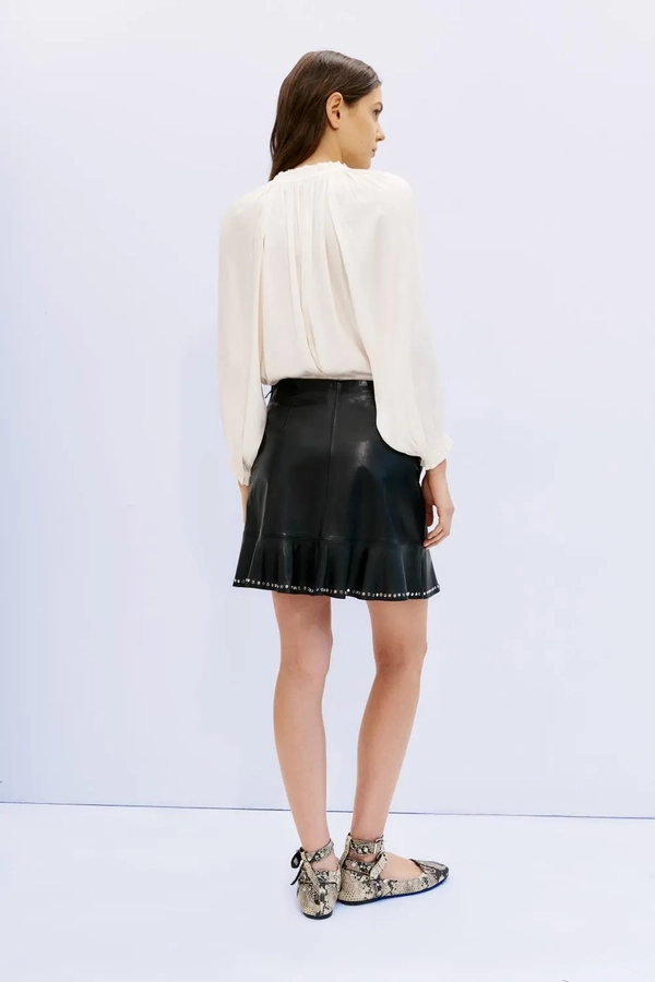 falda emma cuero