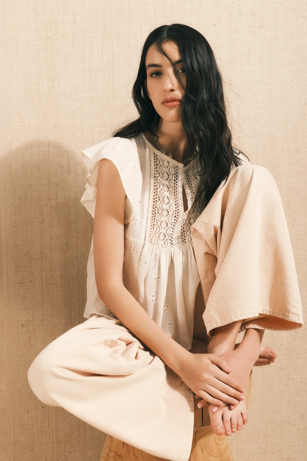 camisa gate lace