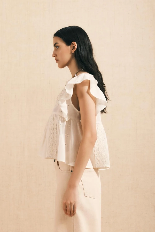 camisa gate lace