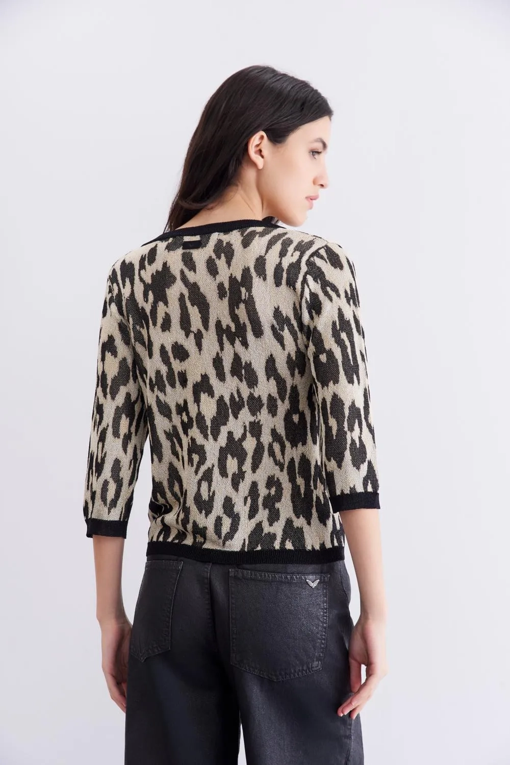 sweater leopard luxe