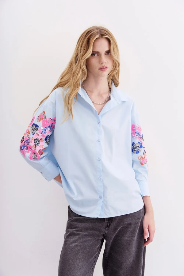 camisa elodie sunflower