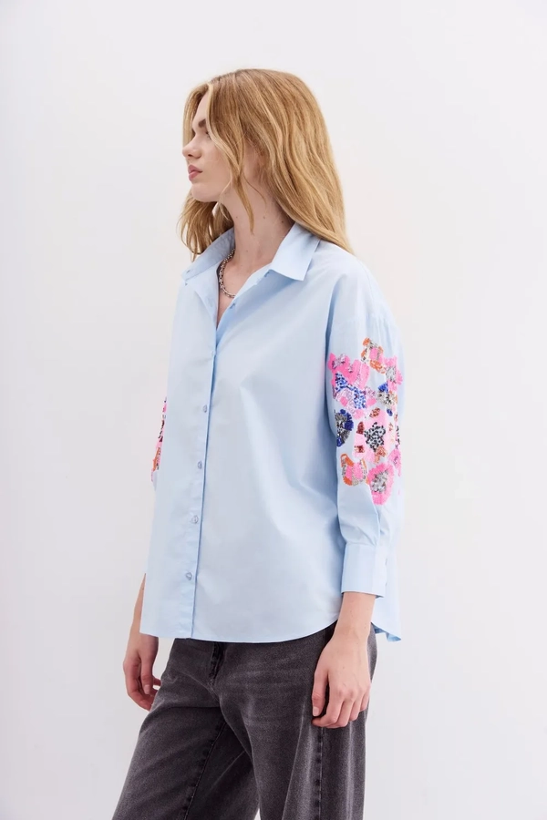camisa elodie sunflower