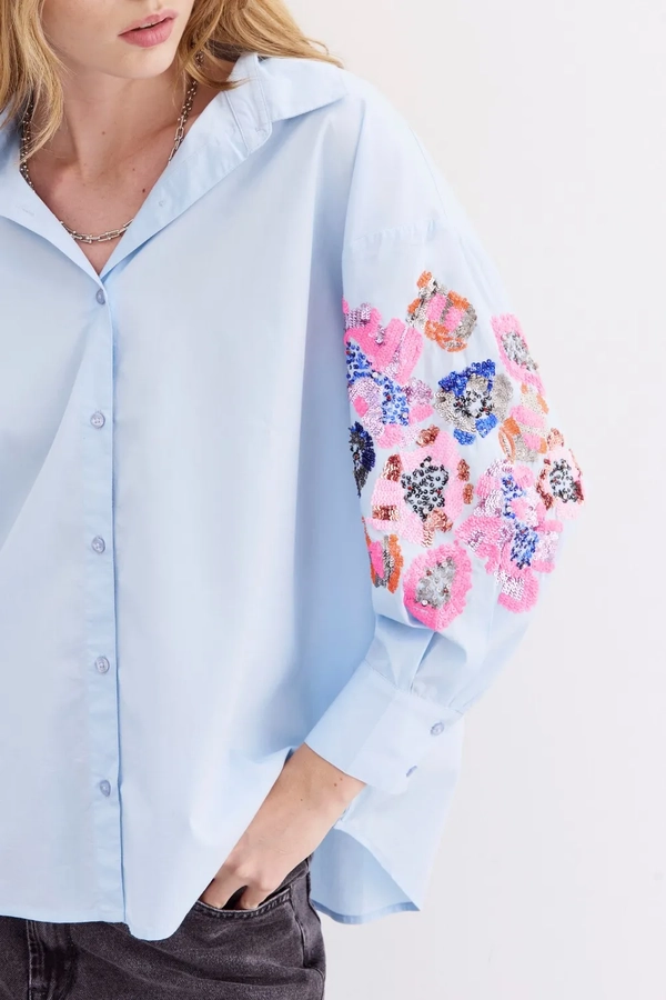 camisa elodie sunflower