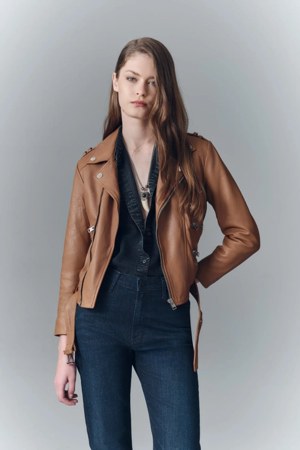 chaqueta moto new cuero