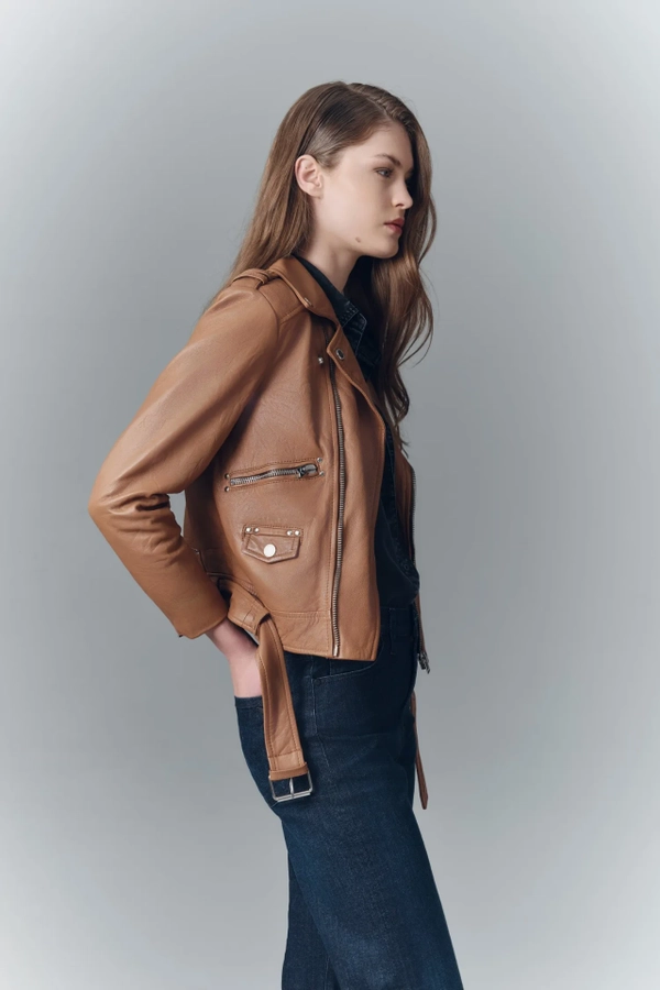 chaqueta moto new cuero