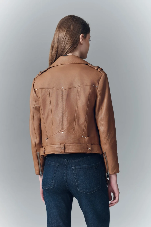 chaqueta moto new cuero