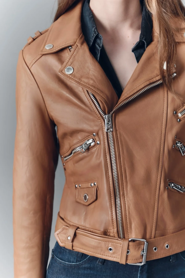 chaqueta moto new cuero