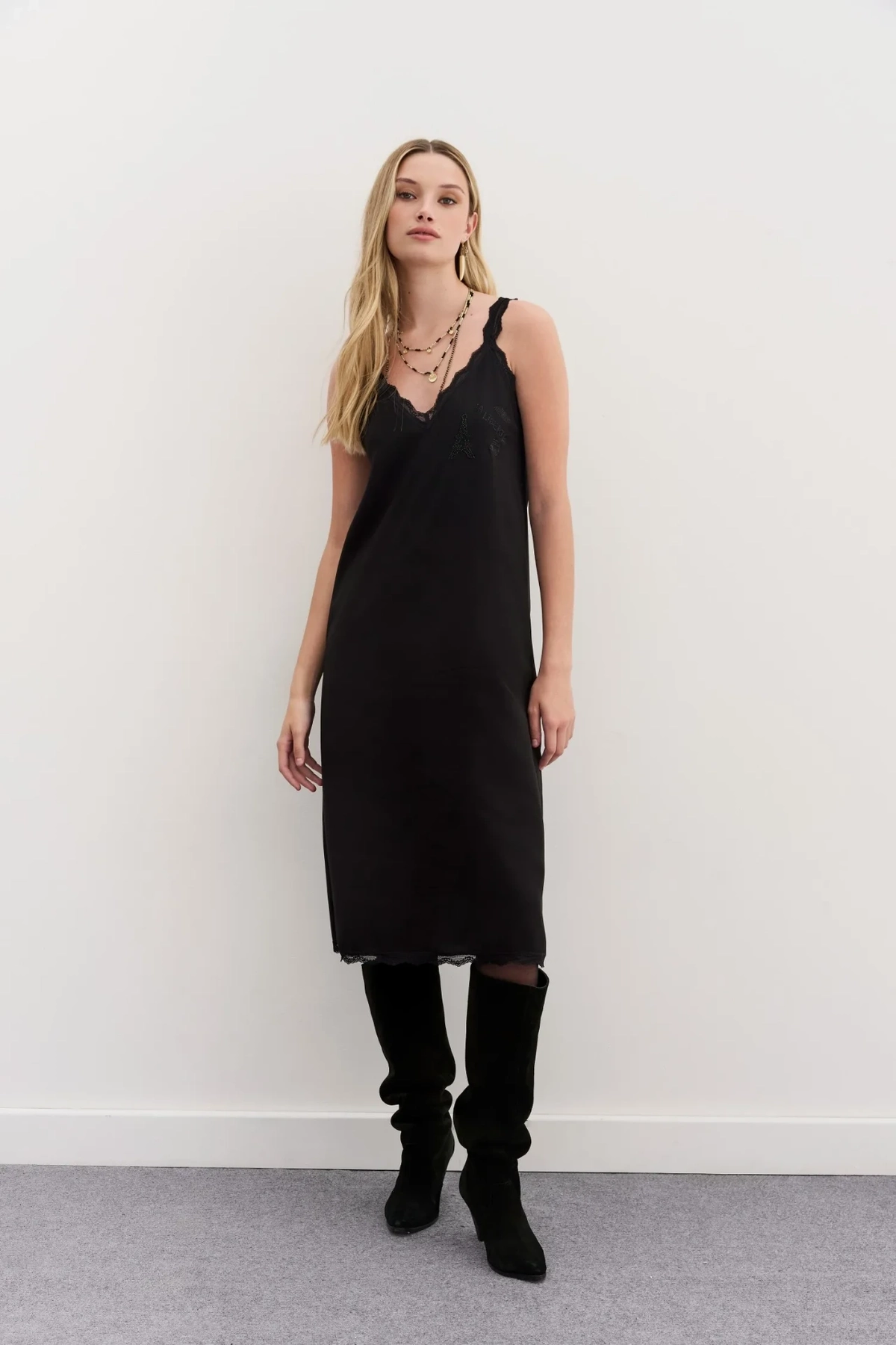 vestido daisy studs