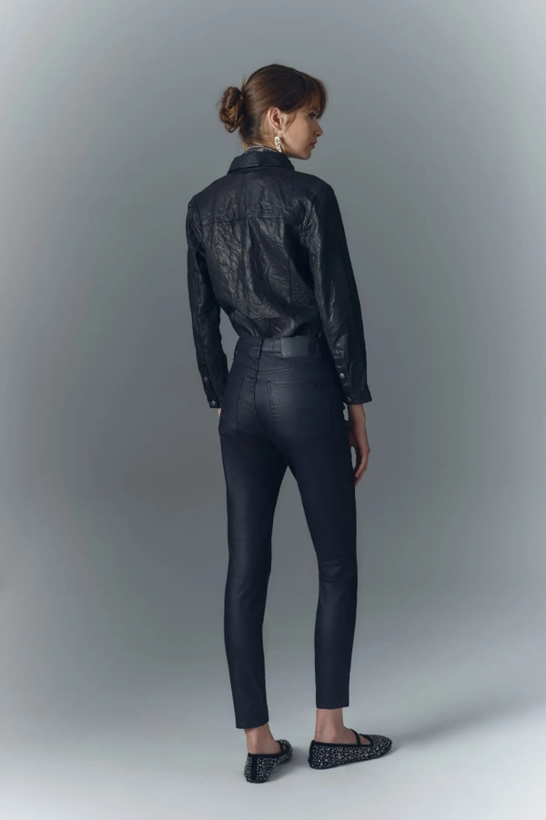jean skinny satin black