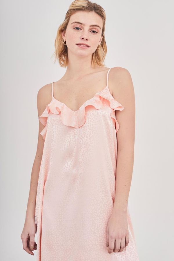 vestido lencero jacquard