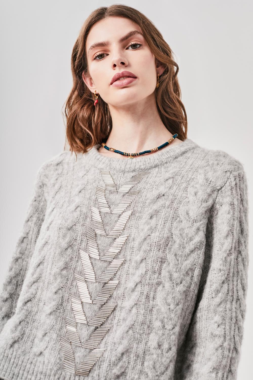Sweater Braid Bling