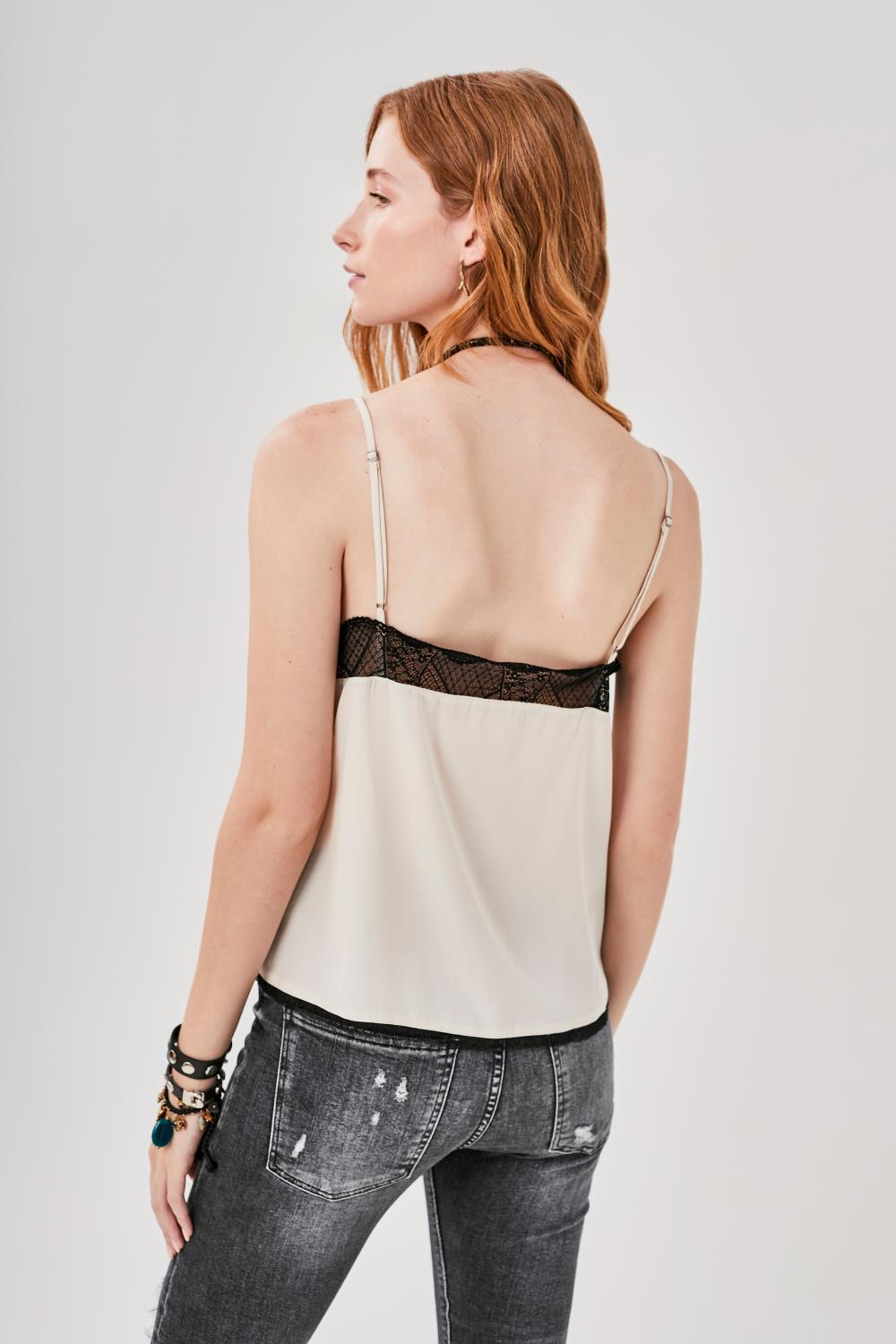 Top Rocker Encaje