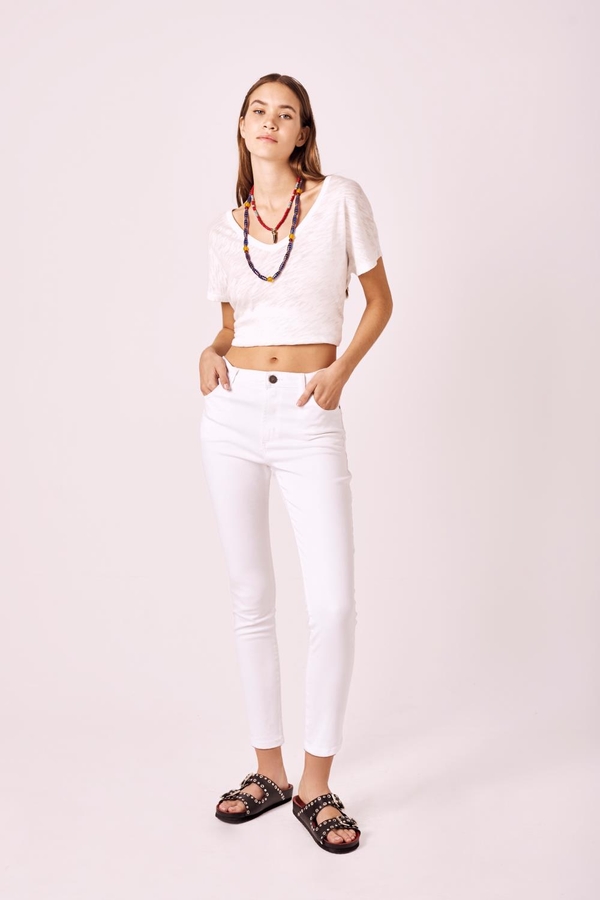 Jean Skinny White