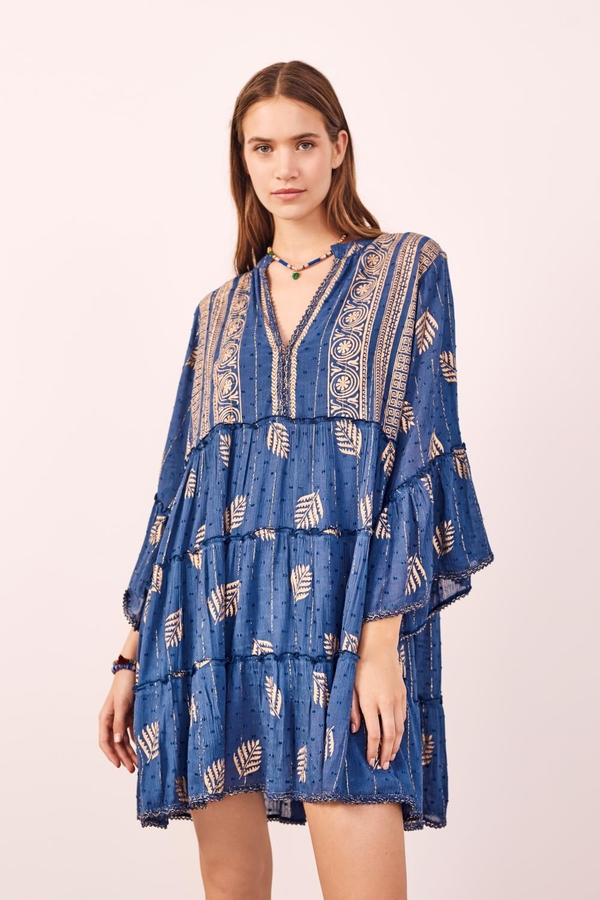 Vestido Block Gold