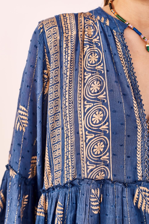 Vestido Block Gold