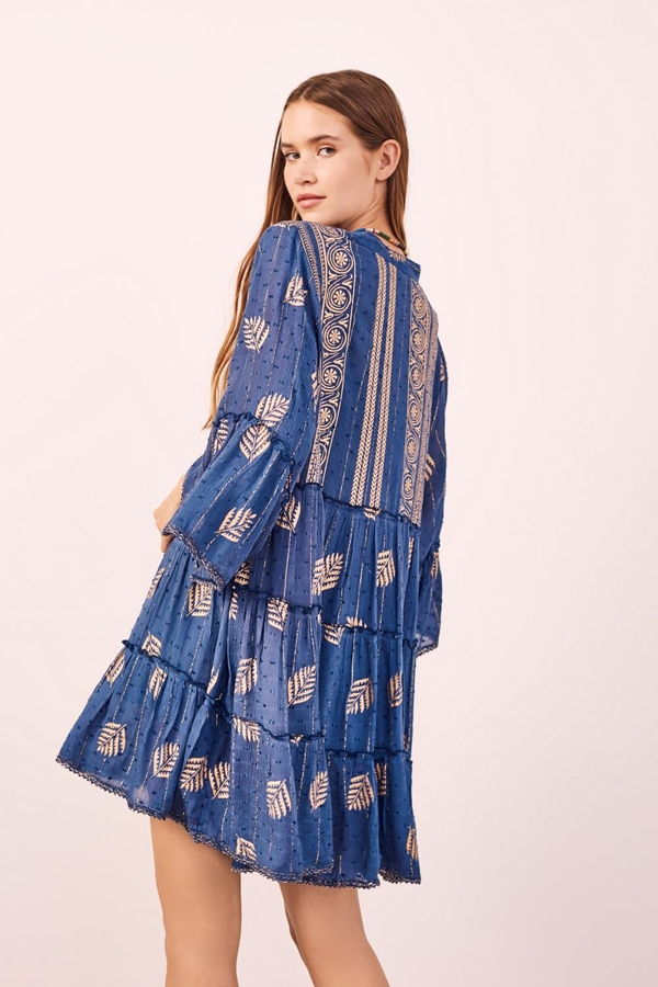 Vestido Block Gold