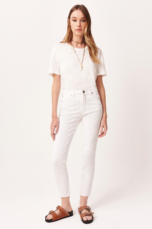 Jean Slim White