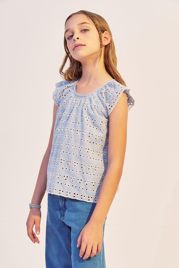 Camisa Eyelette Girls