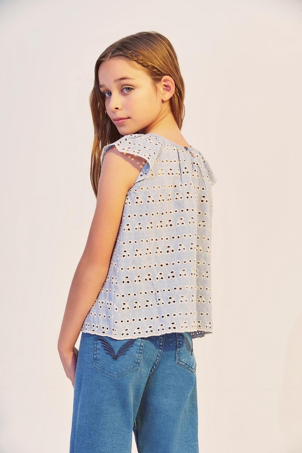 Camisa Eyelette Girls