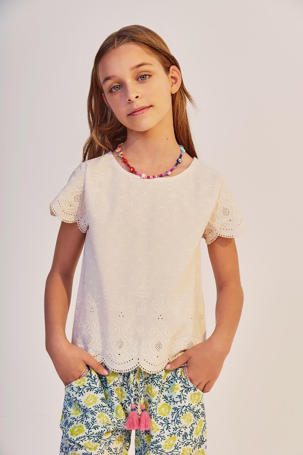 Camisa Broderie New Girls