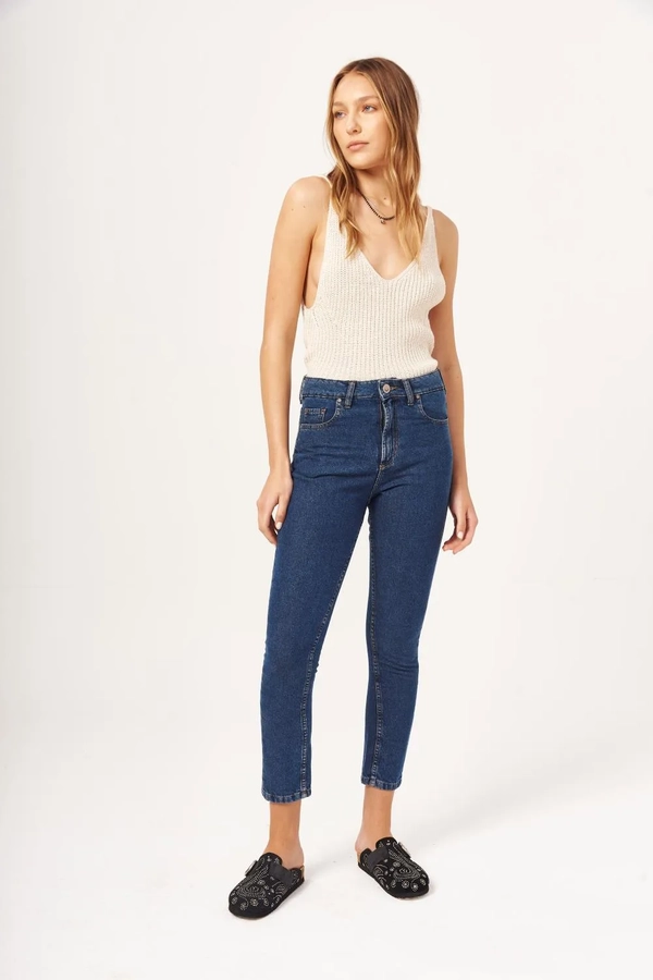 jean straight high rise indigo