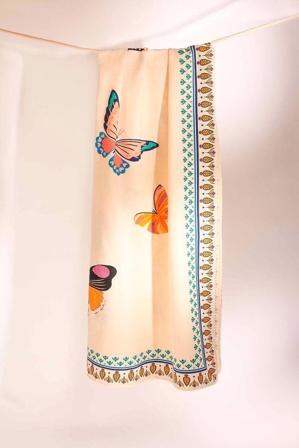 Mantel Love Butterfly 140X220