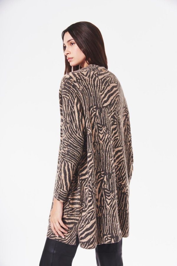 cardigan nieve cebra