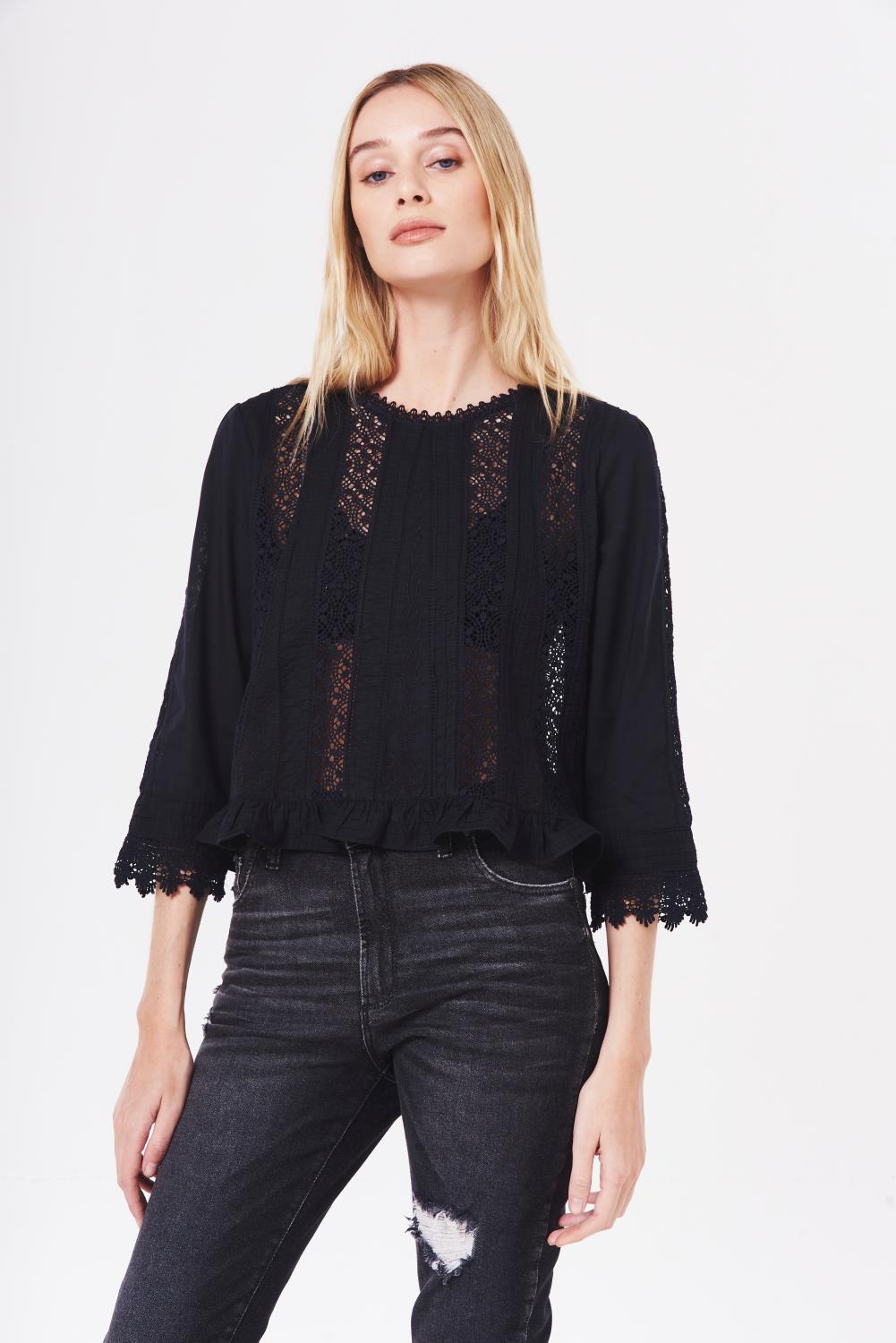 camisa blossom lace