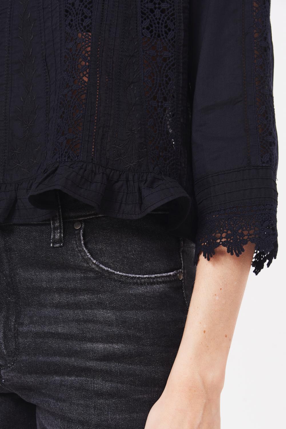 camisa blossom lace