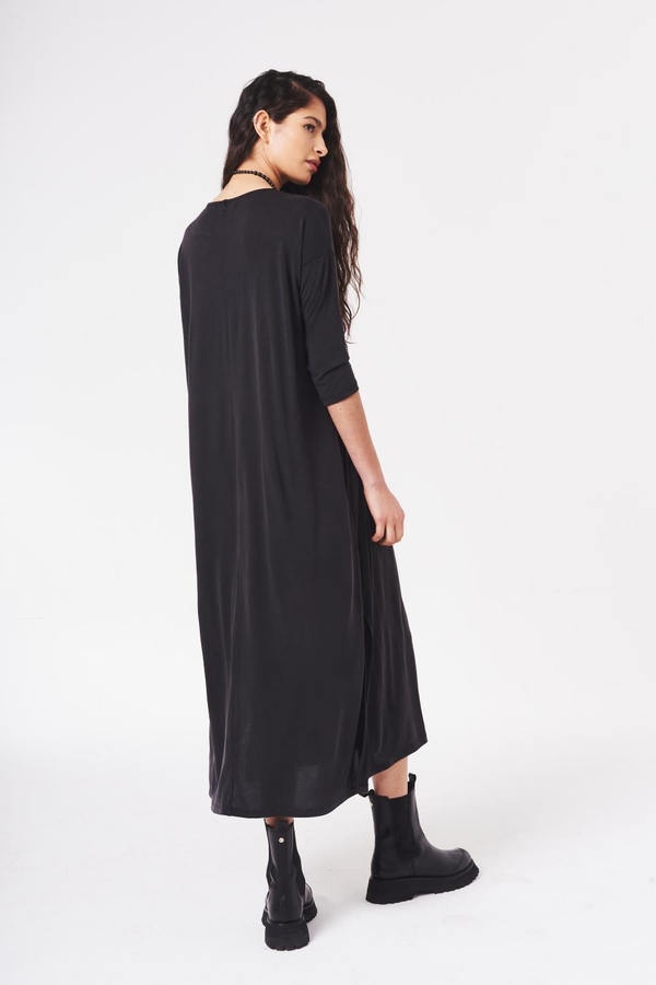 vestido cupro largo