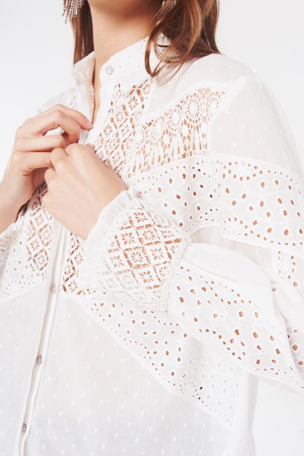camisa lace mix