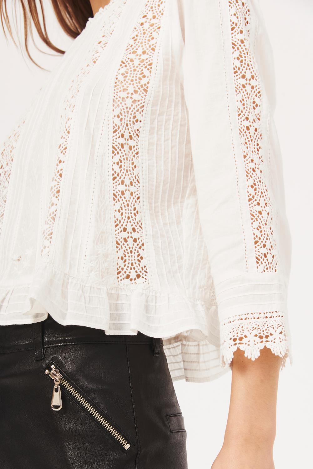 camisa blossom lace