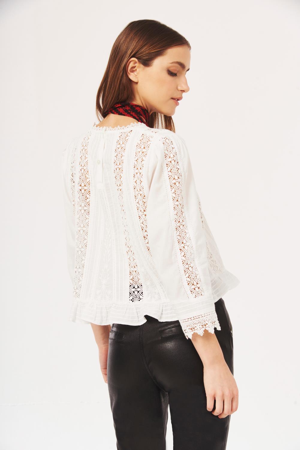 camisa blossom lace