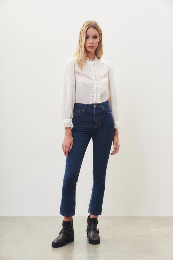Jean Straight High Rise Indigo