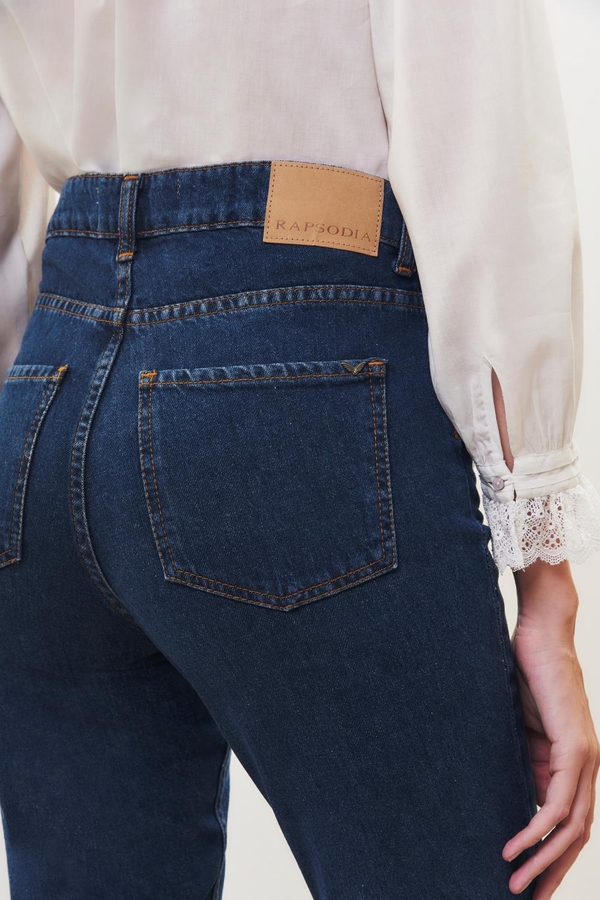 Jean Straight High Rise Indigo