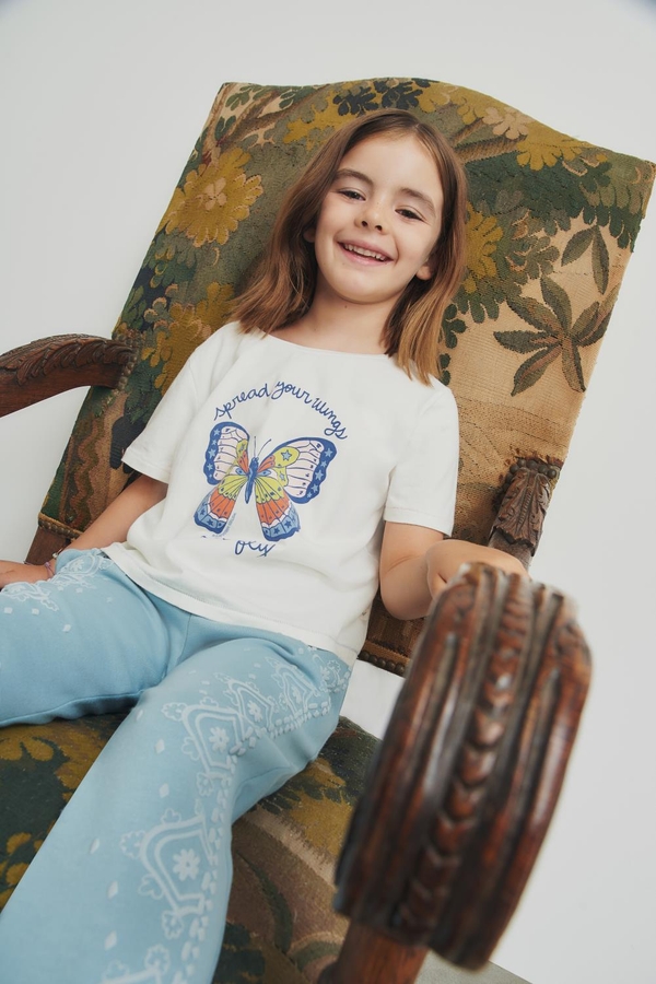 polera farfalla girls