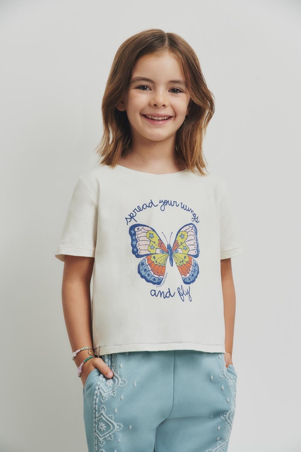 polera farfalla girls